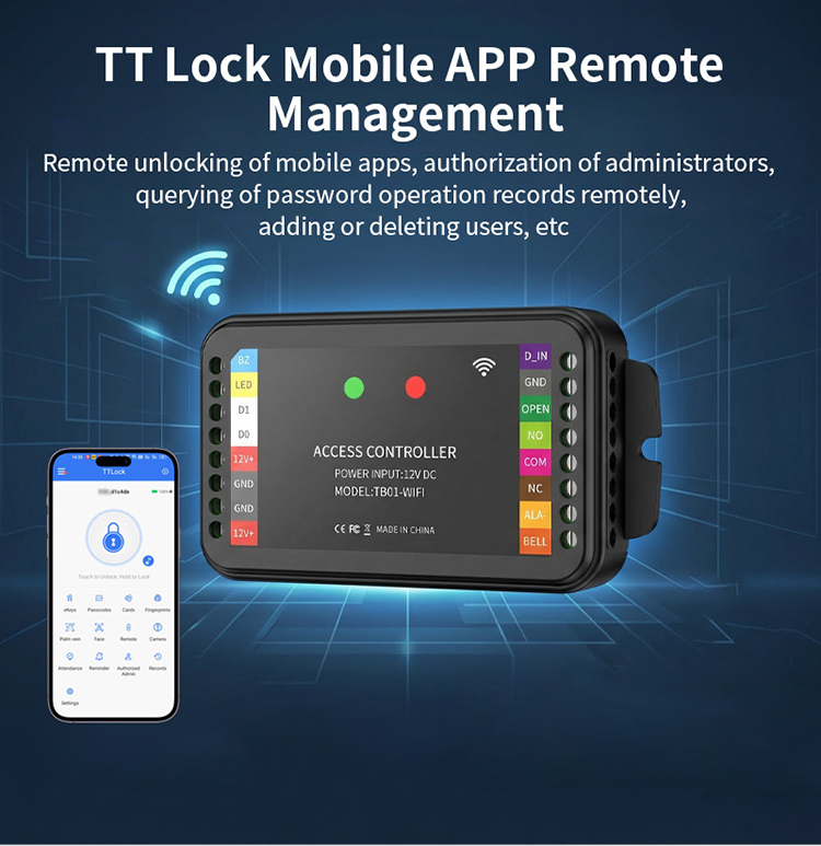TB01-WIFI Smart Access Control Controller TTLock APP Remote Management
