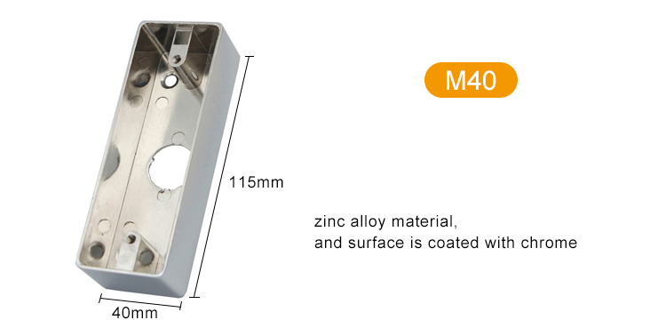 Caixa de metal de liga de zinco-M40