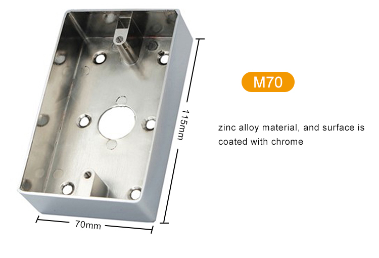 Interruptor da caixa inferior da caixa de metal de liga de zinco-M70