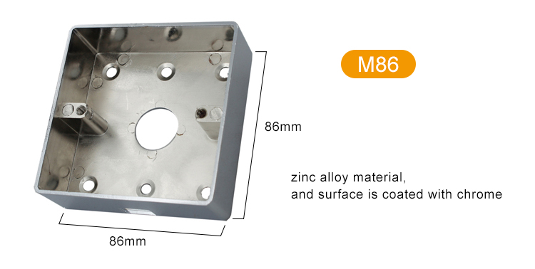 Caixa inferior do interruptor de acesso de metal de liga de zinco-M86