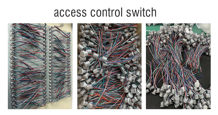 Interruptores de botão de saída com LED