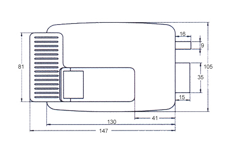 Deadbolt Rim Lock