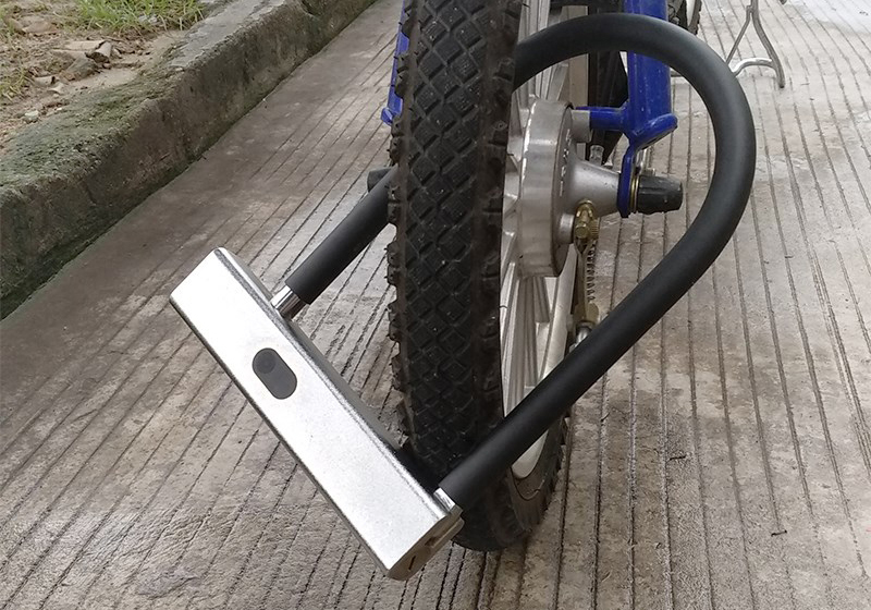 Bloqueio de bicicleta com impressão digital