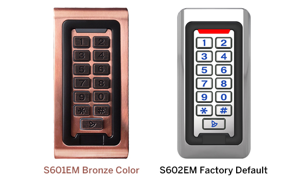 210pcs  S601EM controle de acesso por teclado com cor bronze em sistemas de controle de acesso
