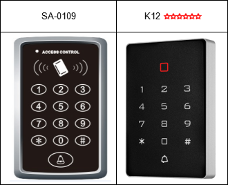 controle de acesso rfid comparado k12 e sa-0109